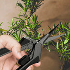 Stainless Steel Pruning Shear With Cleaning Kit, Ergonomic Lightweight, 6.6” Straight Blades - Quick Bloom Lights